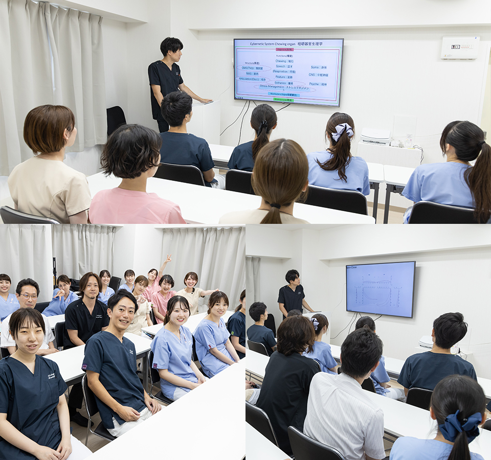 マニュアル完備、充実した研修や勉強会でスキルアップ!